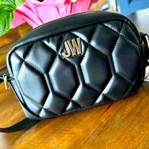 JASON WU Aria Quilted Black Vegan Leather Crossbody Bag--NWT
